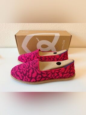 Rothy’s The Cruiser Loafer Fuchsia Bloom Pink Floral Size 9